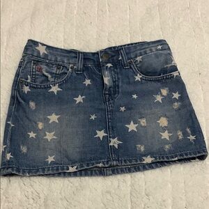 Ralph Lauren White and Blue Mini Skirt Casual